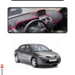 Renault Megane2 2002–2009 Buyuk Ekranlı Modeller Için Oto Torpido Koruyucu - Siyah Kenar