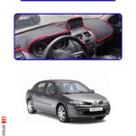 Renault Megane2 2002–2009 Buyuk Ekranlı Modeller Için Oto Torpido Koruyucu - Mavi Kenar