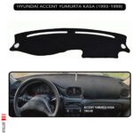 Hyundai Accent Yumurta Kasa 1993-1999 Modeller Için Oto Torpido Koruyucu- Siyah Kenar