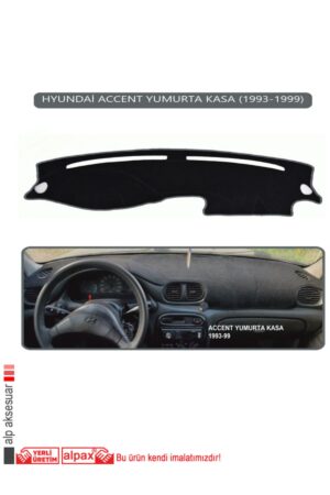 Hyundai Accent Yumurta Kasa 1993-1999 Modeller Için Oto Torpido Koruyucu - Gri Kenar