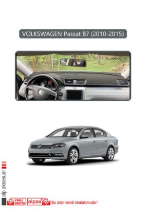 Volkswagen Passat B7 2010-2015 Modeller Için Oto Torpido Koruyucu - Gri Kenar