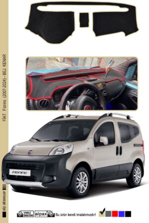 Fiat Fiorino 2007-2024 Arası Modeller Için Oto Torpido Koruyucu - Bej Kenar