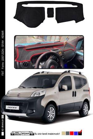 Fiat Fiorino 2007-2024 Arası Modeller Için Oto Torpido Koruyucu - Siyah Kenar