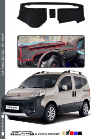 Fiat Fiorino 2007-2024 Arası Modeller Için Oto Torpido Koruyucu - Gri Kenar