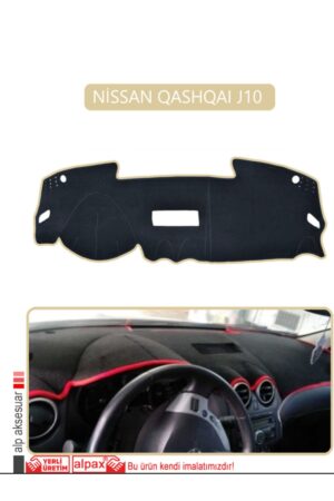 Nissan Qashqaı J10 Torpido Koruma Halısı - Bej Kenar