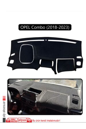 Opel Combo 18+ (2018-2023) Torpido Koruma Halısı - Siyah Kenar