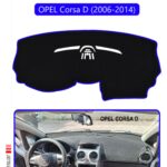 Opel Corsa D (2006-2014) Torpido Koruma Halısı - Mavi Kenar