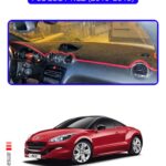 Peugeot Rcz 2010 - 2015 Torpido Koruma Halısı - Mavi Kenar
