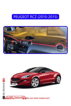 Peugeot Rcz 2010 - 2015 Torpido Koruma Halısı - Mavi Kenar