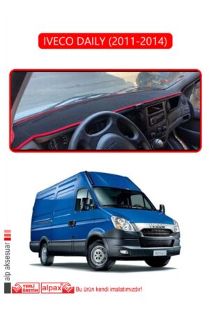 Iveco Daıly 2011-2014 Torpido Koruma Halısı - Kırmızı Kenar