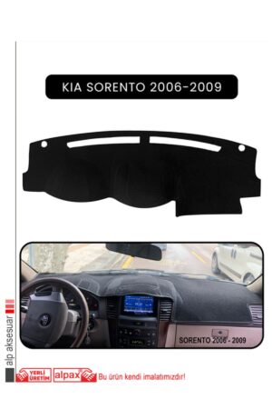 Kia Sorento 2006-2009 Torpido Koruma Halısı - Siyah Kenar