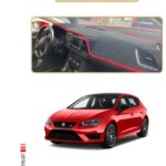 Seat Leon 2013-2020 Ön Örtüsü Göğüs Panel Torpido Koruma Koruyucu Kılıf - Bej Kenar