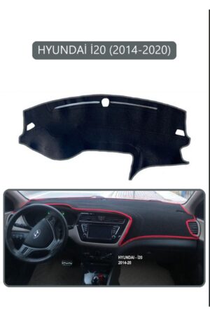 Hyundai İ20 2014-2020 Torpido Koruma Halısı - Gri Kenar