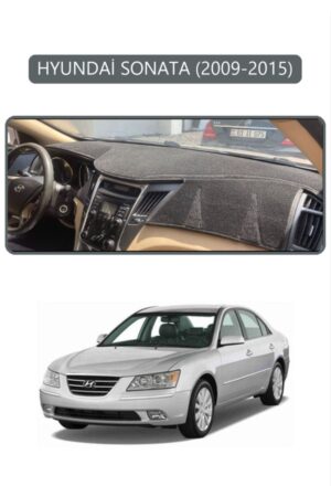 Hyundai Sonata 2009-2015 Torpido Koruma Halısı - Gri Kenar