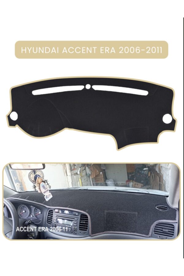 Hyundai Accent Era 2006-2011 Torpido Koruma Halısı - Bej Kenar