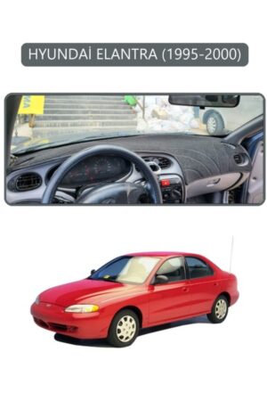 Hyundai Elantra 1995-2000 Torpido Koruma Halısı - Gri Kenar