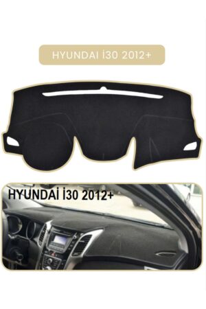 Hyundai İ30 2012+ Torpido Koruma Halısı - Bej Kenar