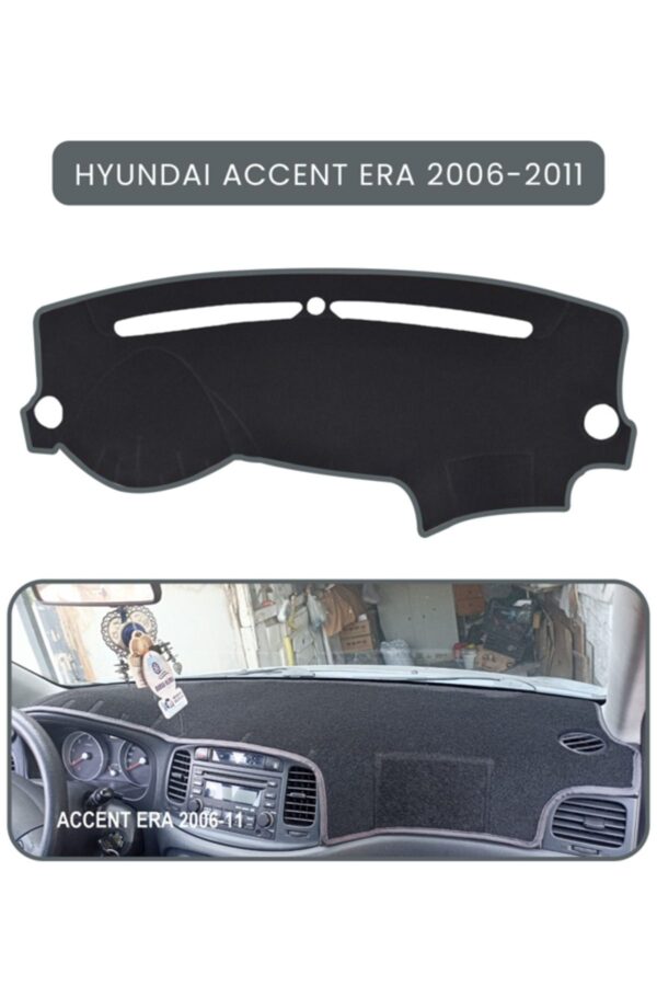 Hyundai Accent Era 2006-2011 Torpido Koruma Halısı - Gri Kenar