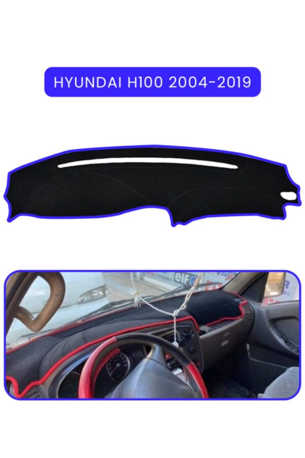 Hyundai H100 2004-2019 Torpido Koruma Halısı - Mavi Kenar