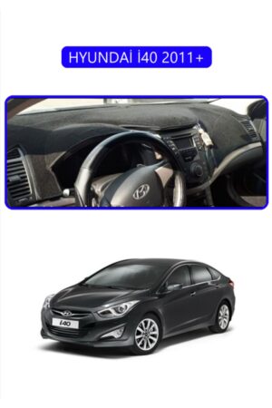 Hyundai İ40 2011+ (İ30 ) Torpido Koruma Halısı - Mavi Kenar