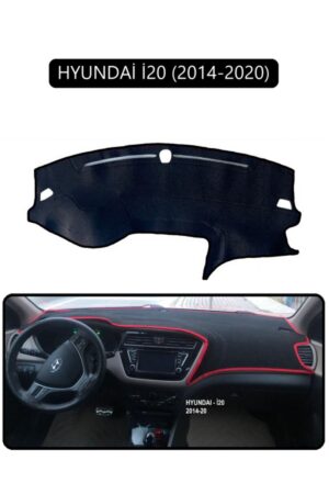 Hyundai İ20 2014-2020 Torpido Koruma Halısı - Siyah Kenar