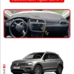 Volkswagen Tiguan 2016+ Torpido Koruma Halısı Araca Özel Üretim - Kenarı Kırmızı