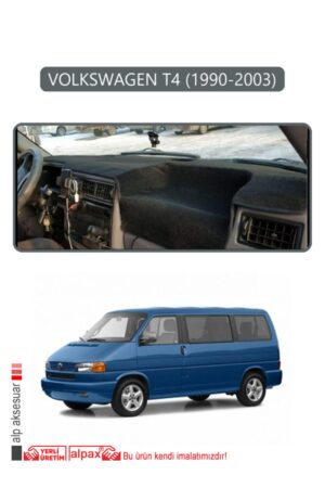 Volkswagen T4 1990-2003 Torpido Koruma Halısı Araca Özel Üretim - Kenarı Gri