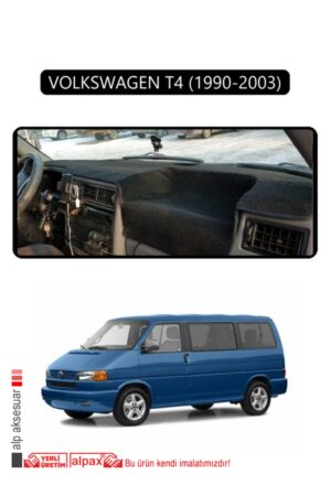 Volkswagen T4 1990-2003 Torpido Koruma Halısı Araca Özel Üretim - Kenarı Siyah