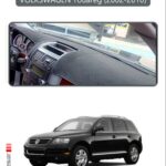 Volkswagen Touareg 2002-2010 Torpido Koruma Halısı Araca Özel Üretim - Kenarı Gri