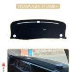 Volkswagen T7 2020+ Torpido Koruma Halısı Araca Özel Üretim - Kenarı Bej