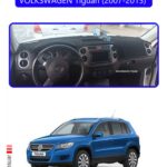 Volkswagen Tiguan 2007-2015 Torpido Koruma Halısı Araca Özel Üretim - Kenarı Mavi