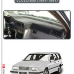 Volvo 850 1991-1997 Torpido Koruma Halısı Araca Özel Üretim - Kenarı Gri