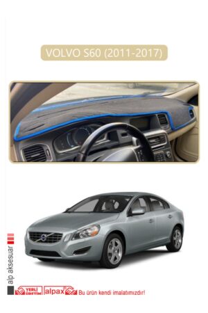 Volvo S60 2011-2017 Torpido Koruma Halısı Araca Özel Üretim - Kenarı Bej