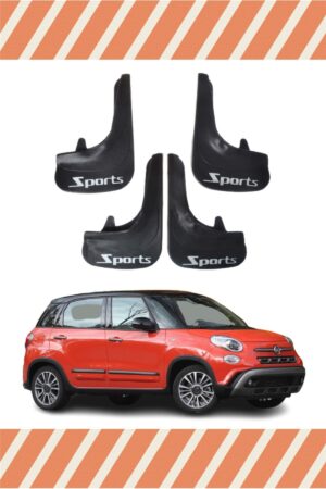 Fiat 500L sports yazılı 4’lü tozluk çamurluk paçalık