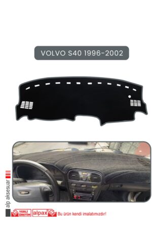 Volvo S40 1996-2002 Torpido Koruma Halısı Araca Özel Üretim - Kenarı Gri