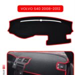 Volvo S40 2008-2012 Torpido Koruma Halısı Araca Özel Üretim - Kenarı Kırmızı