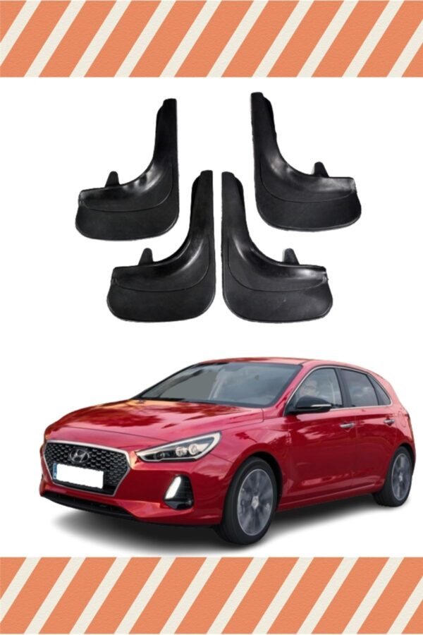 Hyundai i30 uyumlu 4’lü tozluk çamurluk paçalık