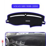Volvo S80 1998-2006 Torpido Koruma Halısı Araca Özel Üretim - Kenarı Mavi