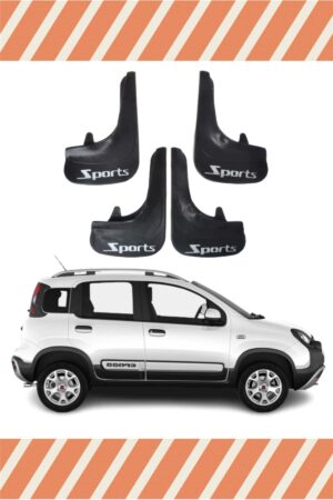 Fiat Panda Sports yazılı 4’lü tozluk çamurluk paçalık şık koruma
