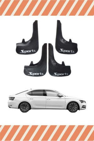 Skoda Superb Sports yazılı 4’lü tozluk çamurluk paçalık kaliteli koruma