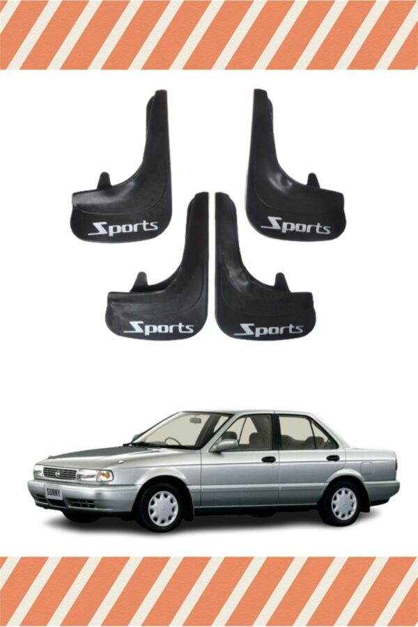 Nissan Sunny Sports yazılı 4’lü tozluk çamurluk paçalık dayanıklı
