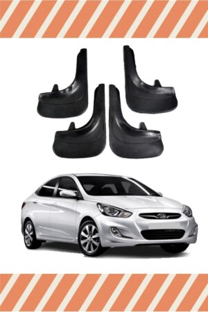 Hyundai Accent Blue Sports yazılı 4’lü tozluk çamurluk paçalık sportif koruma sağlar