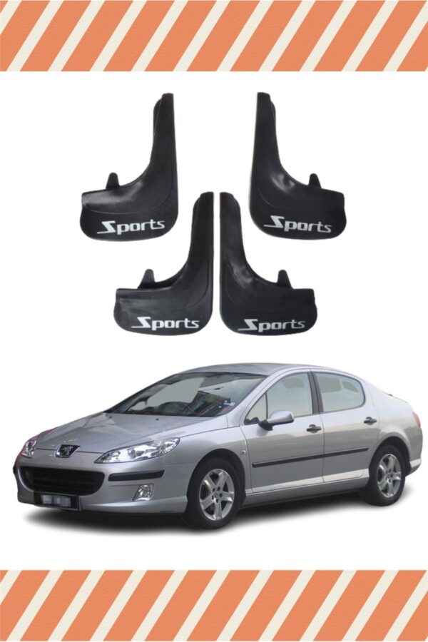 Peugeot 407 Sports yazılı 4’lü tozluk çamurluk paçalık şık görünüm