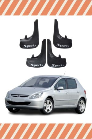 Peugeot 307 Sports yazılı 4’lü tozluk çamurluk paçalık sağlam koruma