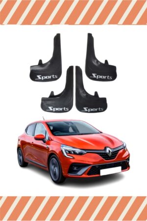 Renault Clio 5 Hb 2019-2021 Sports yazılı 4’lü tozluk çamurluk paçalık