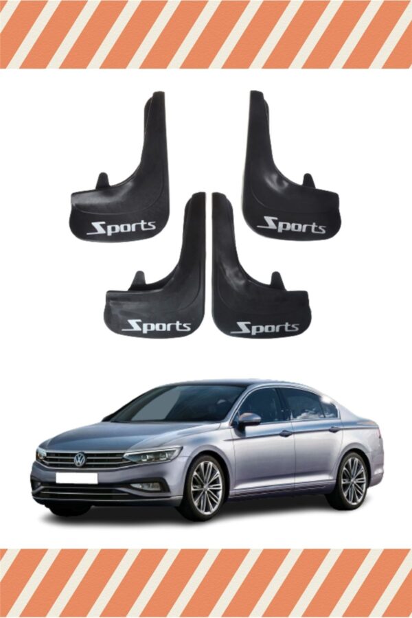 Volkswagen Passat Sports yazılı 4’lü tozluk çamurluk paçalık sağlam