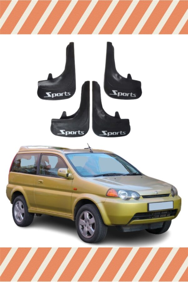 Honda HRV 1998-2006 Sports yazılı 4’lü tozluk çamurluk paçalık dayanıklı