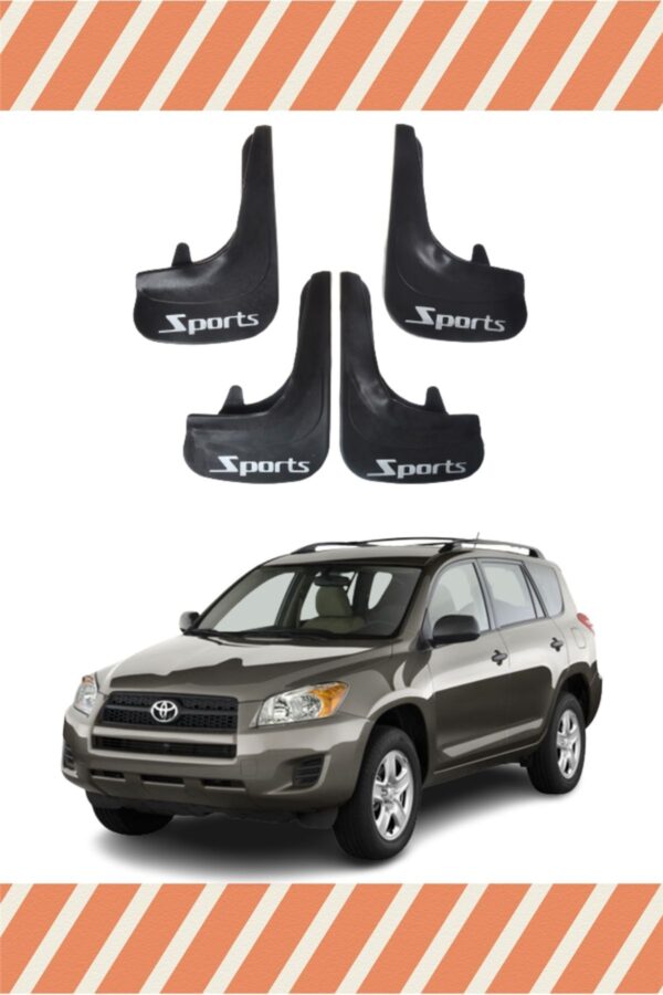 Toyota Rav4 tüm kasalar Sports yazılı 4’lü tozluk çamurluk paçalık uyumlu