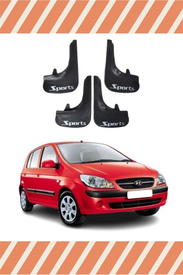 Hyundai Getz tüm kasalar sports yazılı 4’lü tozluk çamurluk paçalık