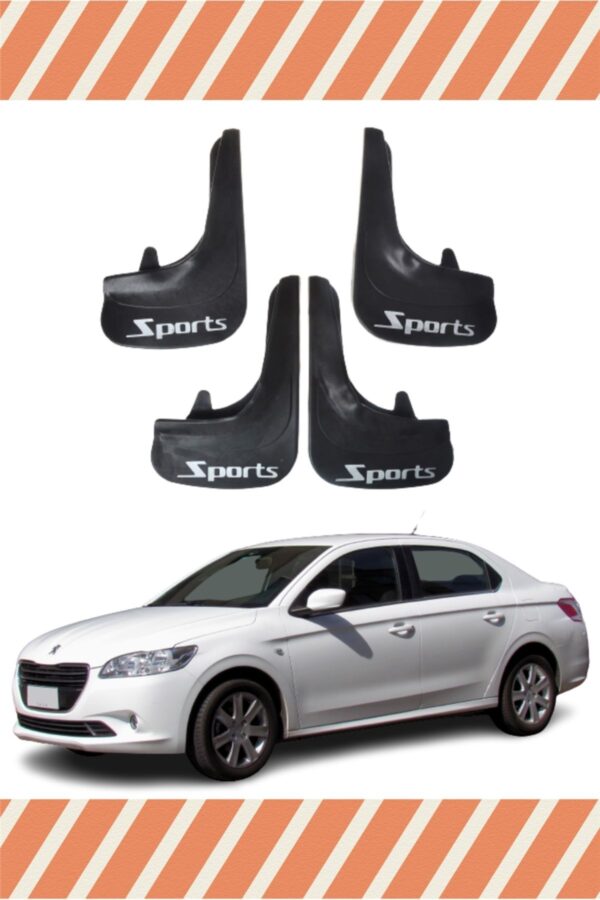 Peugeot 301 Sports yazılı 4’lü tozluk çamurluk paçalık dayanıklı